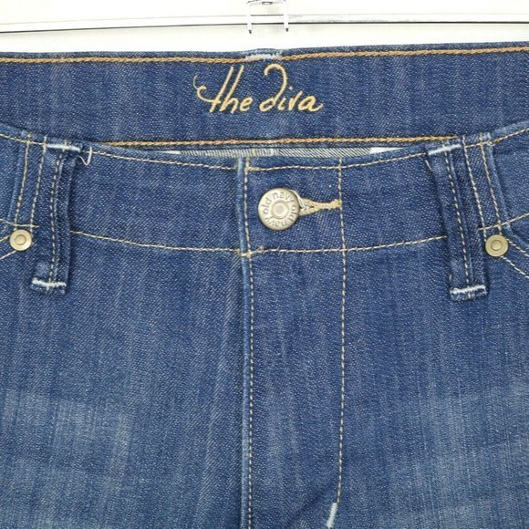 Old Navy The Diva Straight Jeans Low Rise Stretch 10 x 32 Reg - Picture 9 of 10